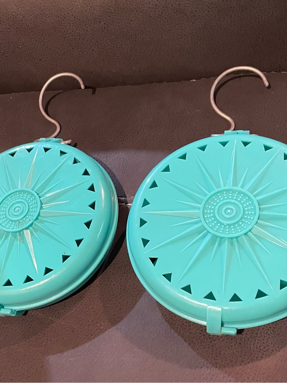 Vintage Fuller Brush Closet Deodorizer Hanging Holder Teal